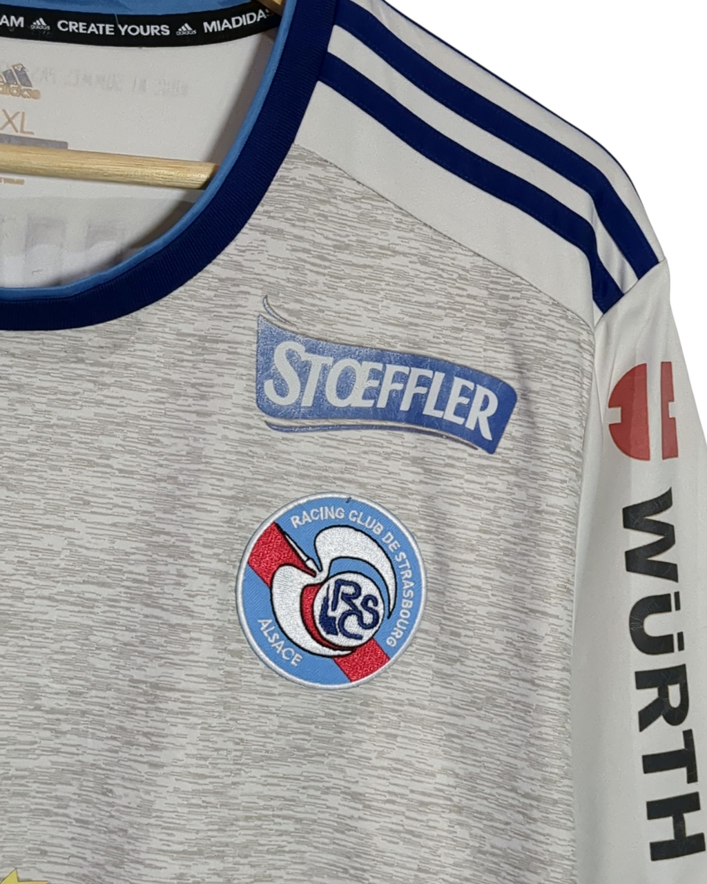 2019-20 Strasbourg Adidas Away Shirt #24 Djiku - (XL)