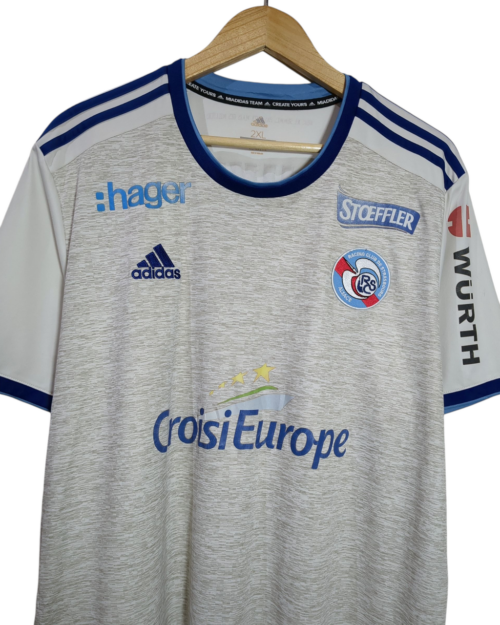 2019-20 Strasbourg Adidas Away Shirt #24 Djiku - (XL)