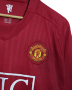 2007-09 Manchester United Nike Champions Home Shirt #15 Vidic - (XL)