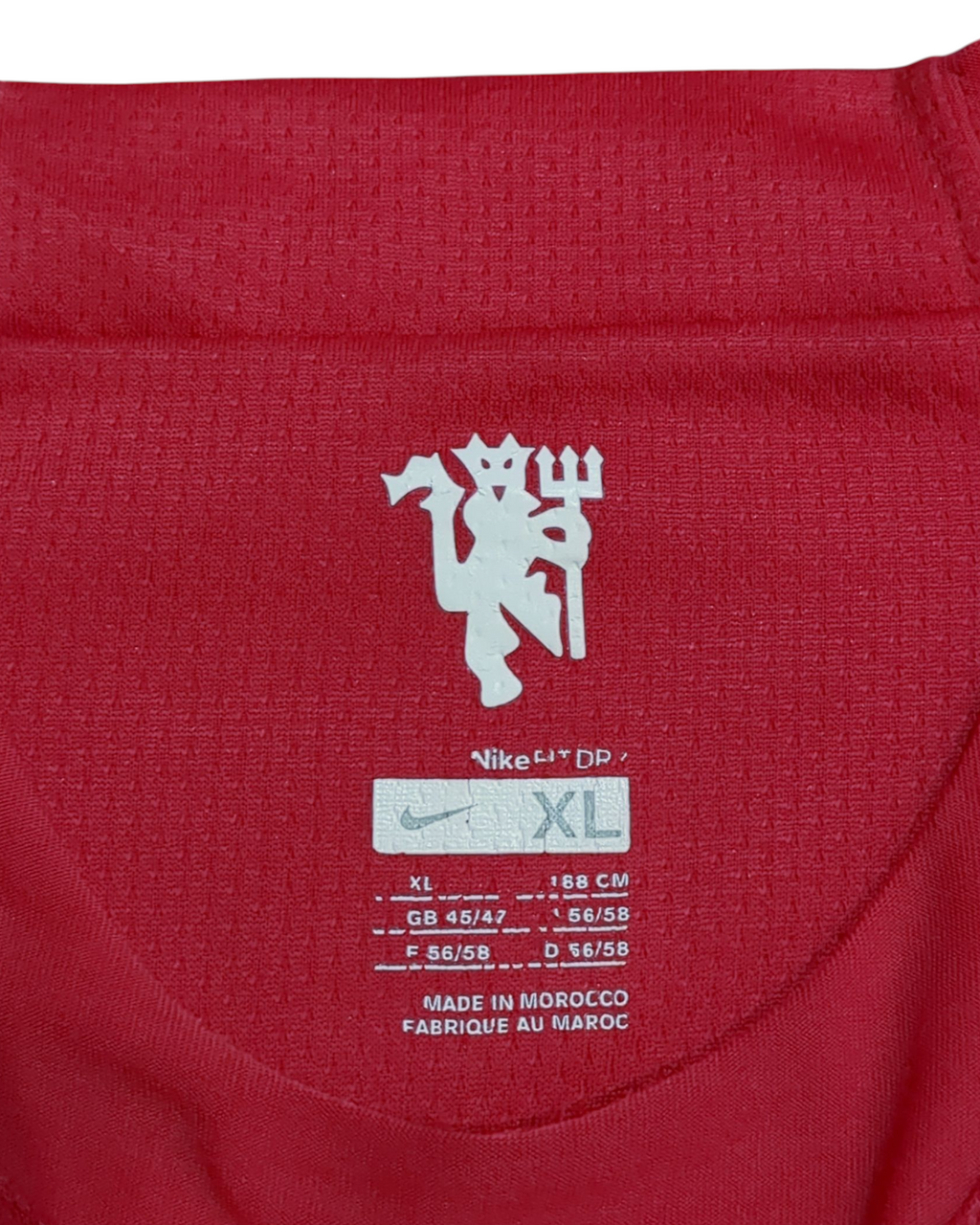 2007-09 Manchester United Nike Champions Home Shirt #15 Vidic - (XL)