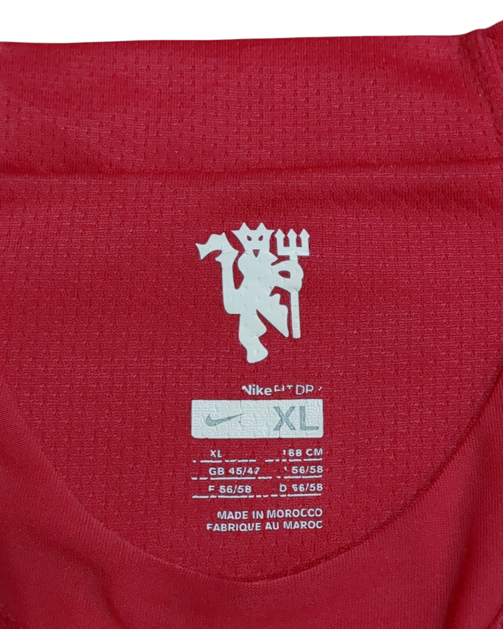 2007-09 Manchester United Nike Champions Home Shirt #15 Vidic - (XL)