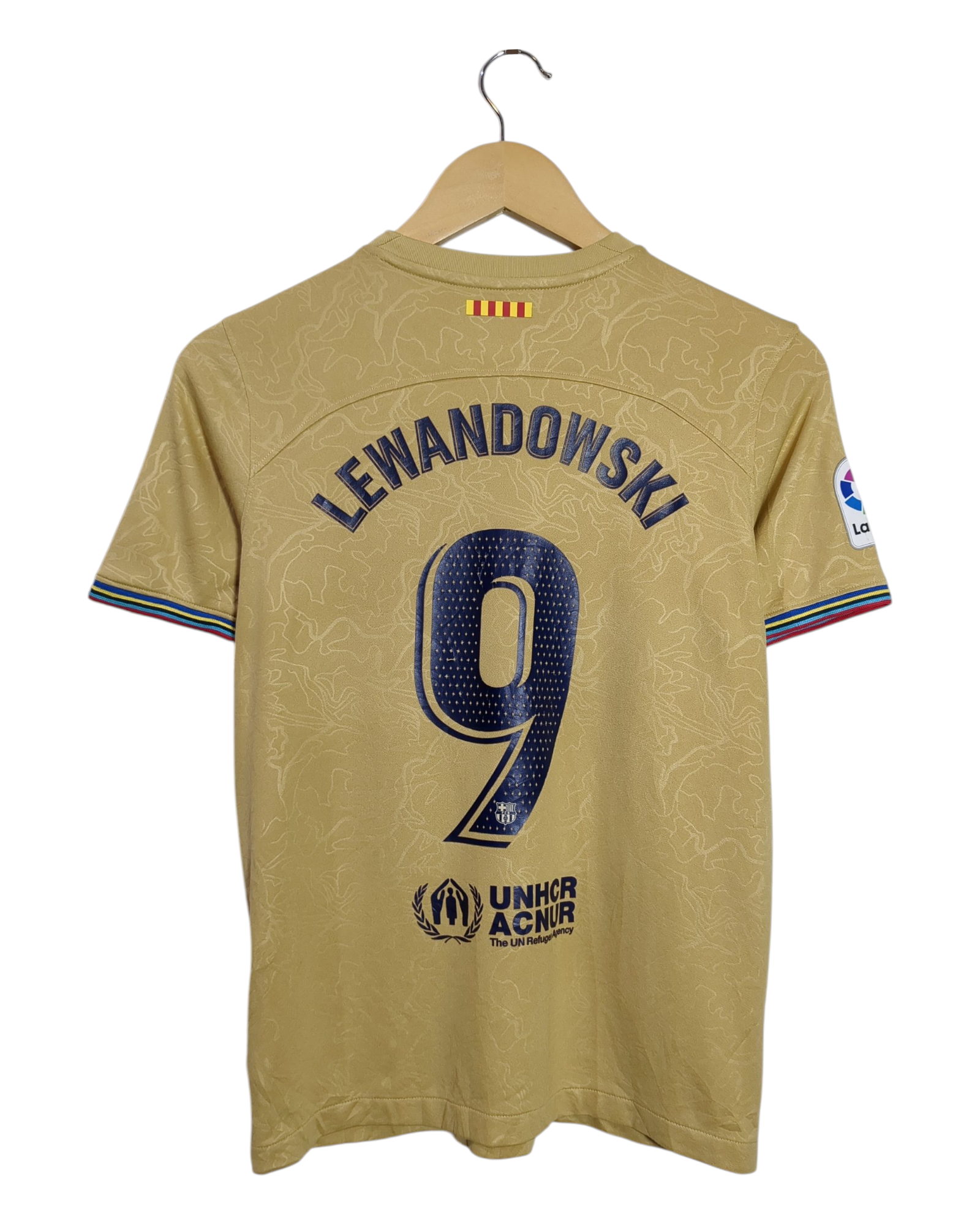 2022-23 Barcelona Nike Away Shirt #9 Lewandowski - (L.Boys)