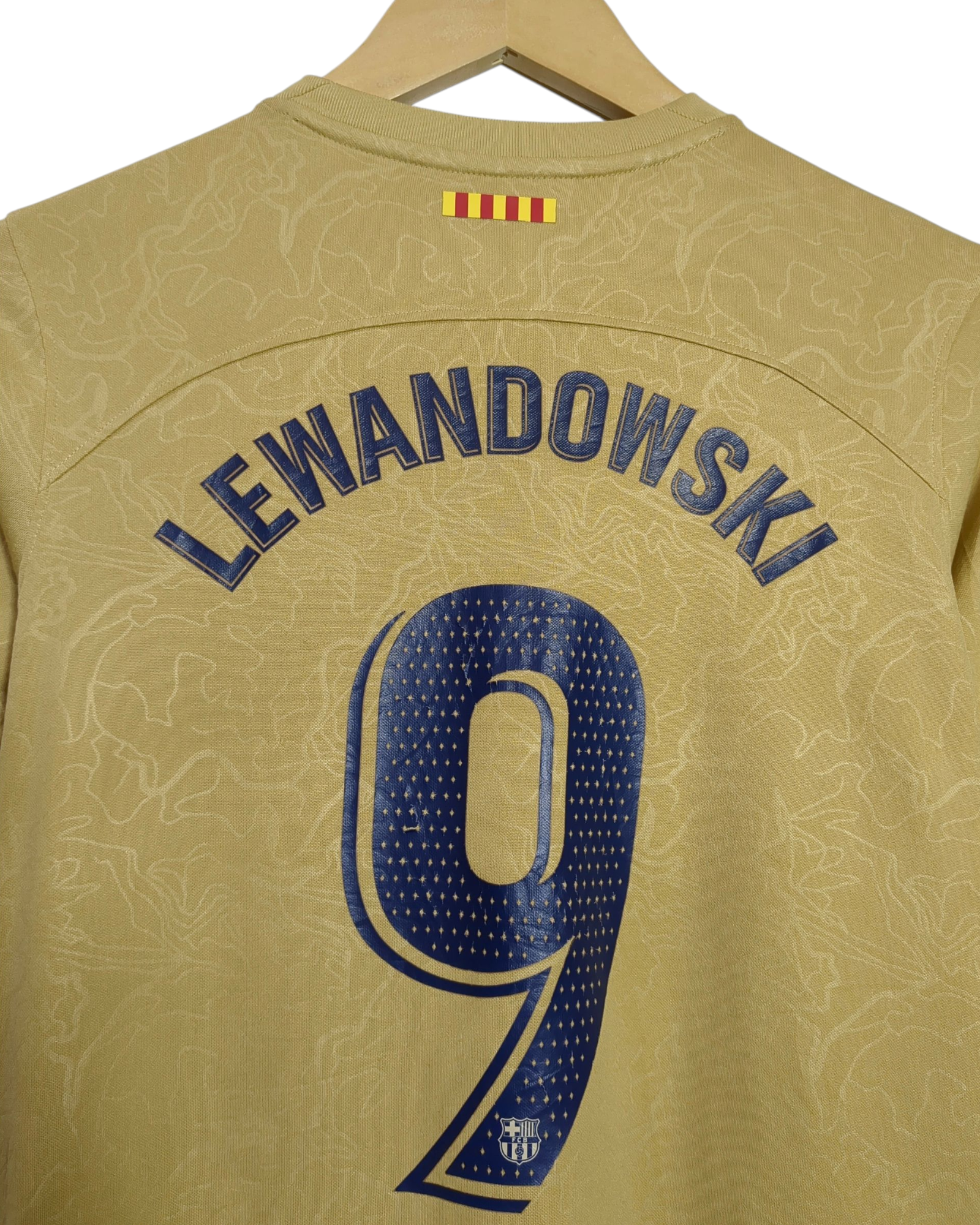 2022-23 Barcelona Nike Away Shirt #9 Lewandowski - (L.Boys)