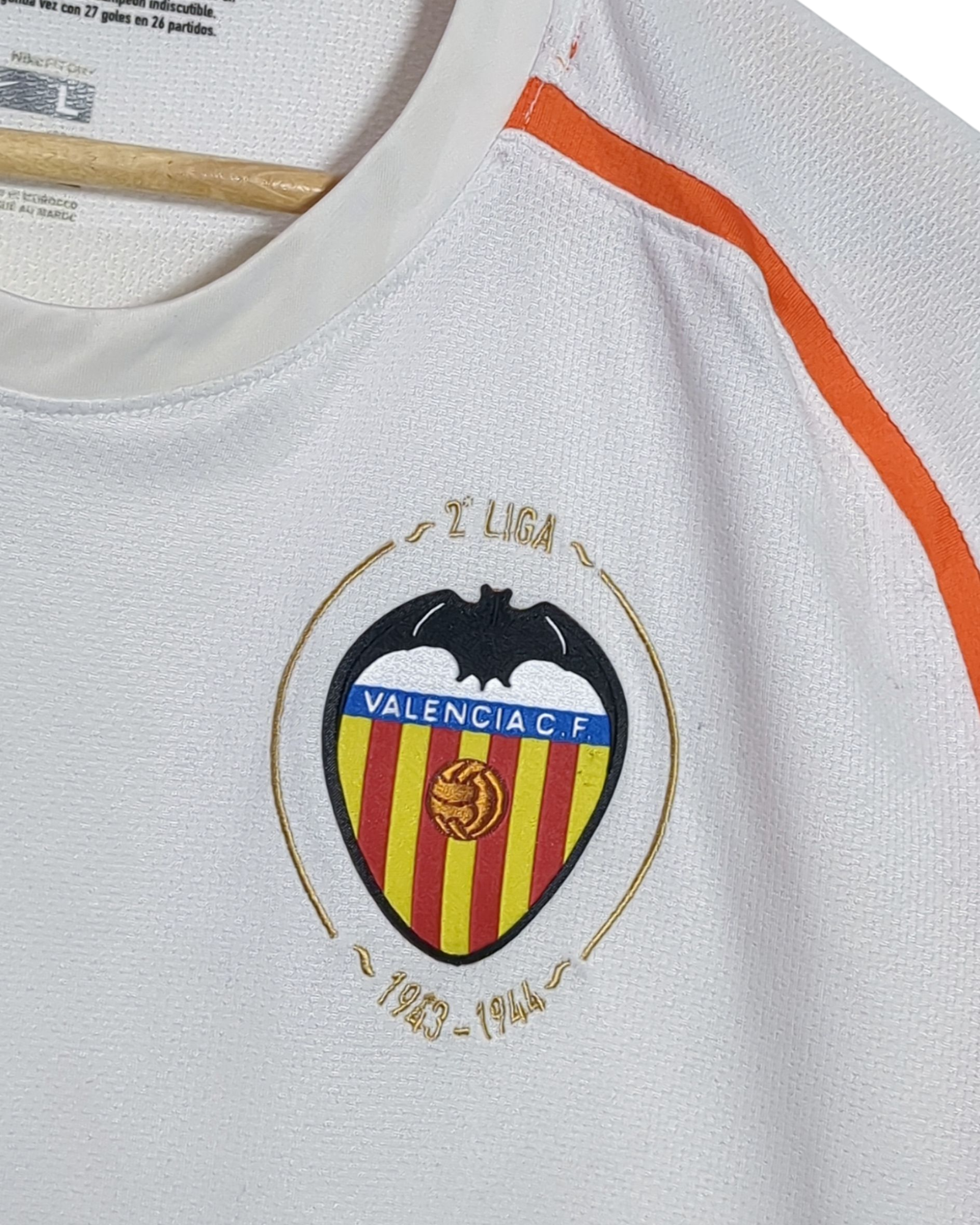 2008-09 Valencia Nike Home Shirt - (L)