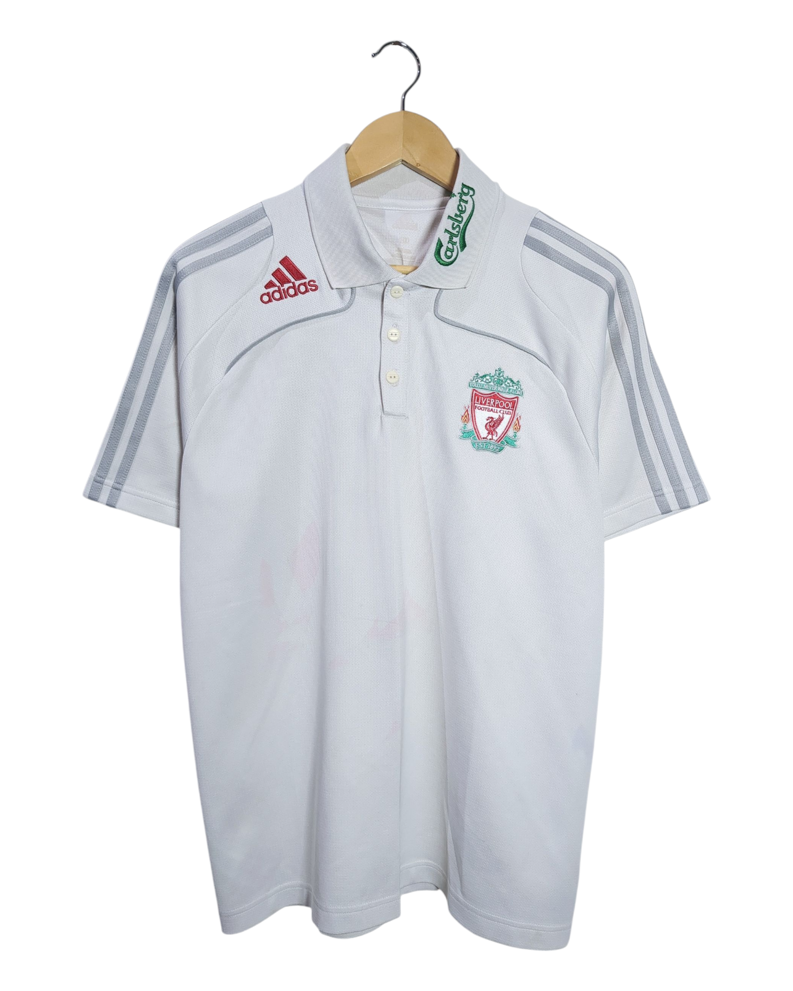 2008-09 Liverpool Adidas Polo Shirt - (L)