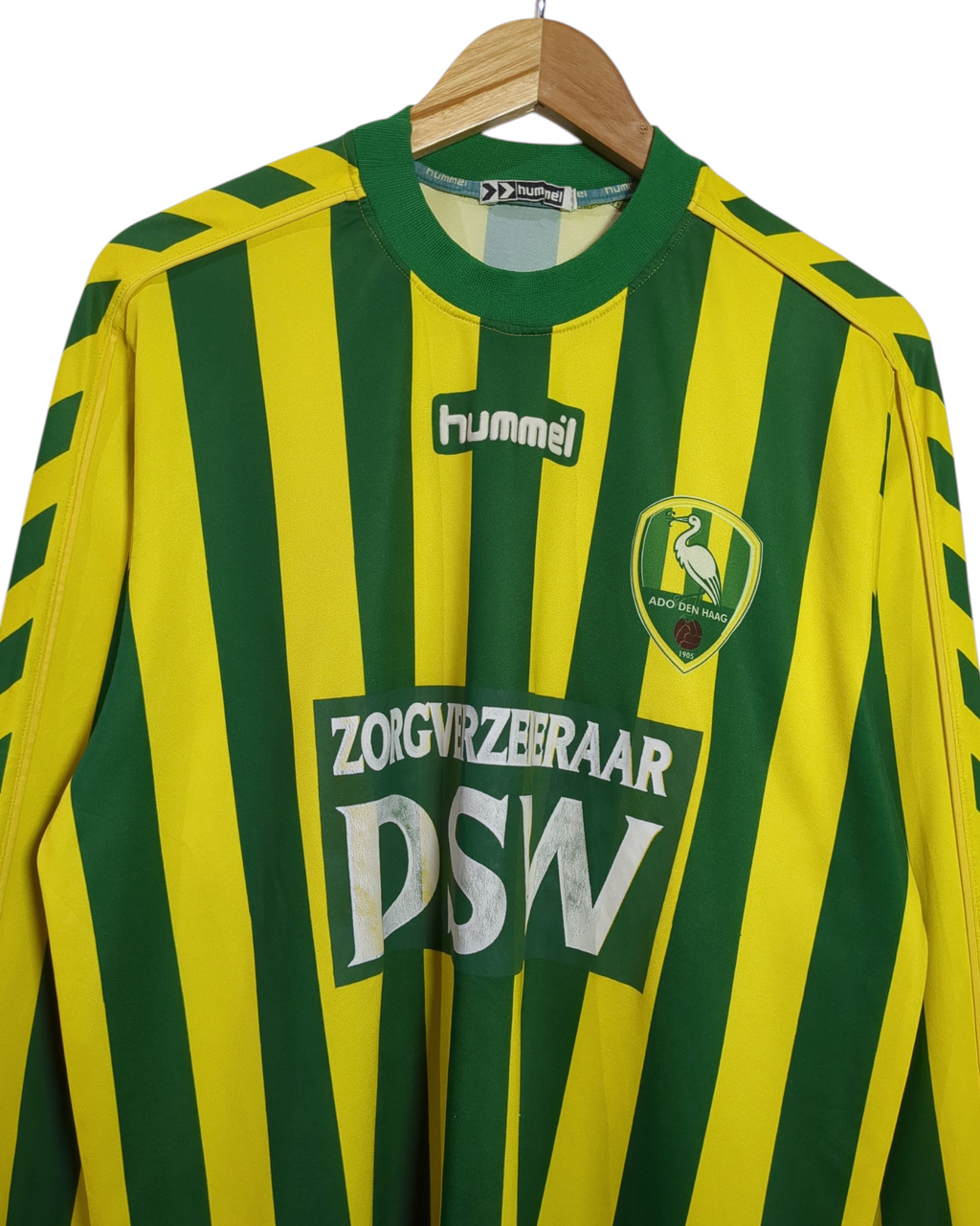 2004-05 ADO Den Haag Hummel Home L/S Shirt #13 - (L)