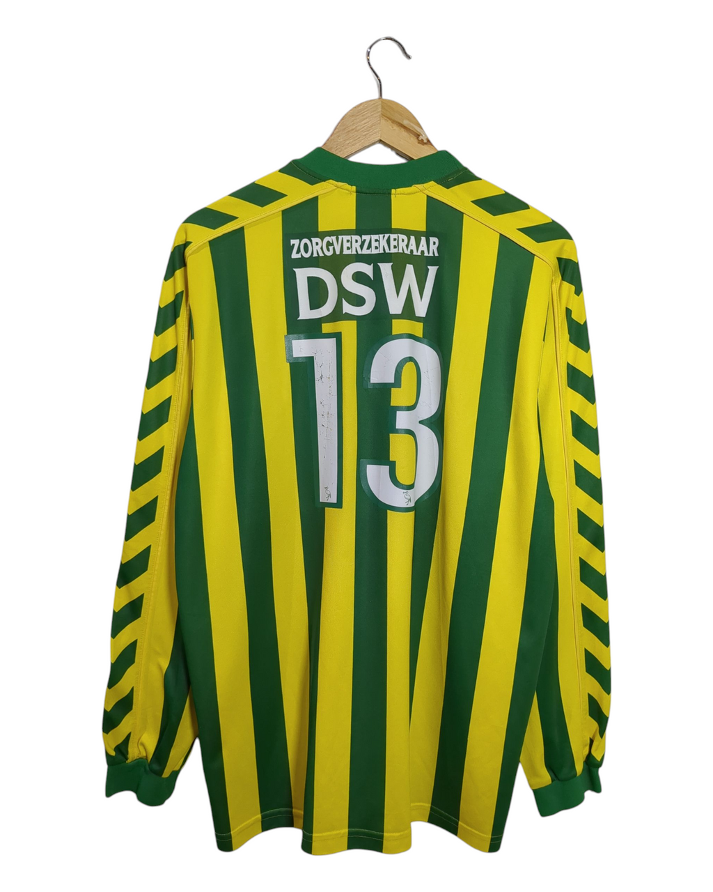 2004-05 ADO Den Haag Hummel Home L/S Shirt #13 - (L)