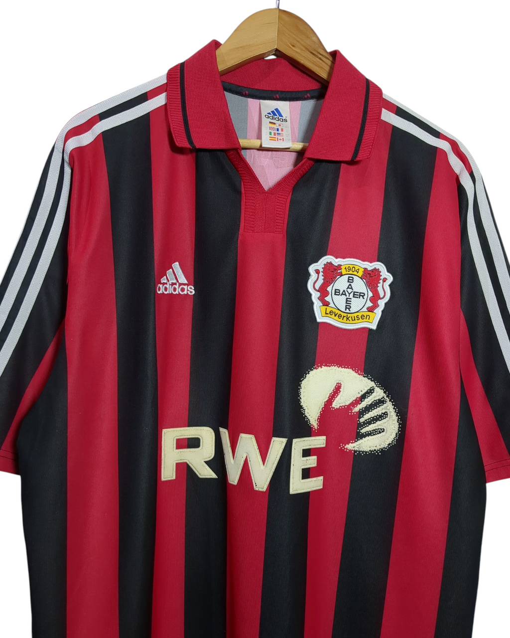 2000-01 Bayer Leverkusen Adidas Home Shirt - (XL)