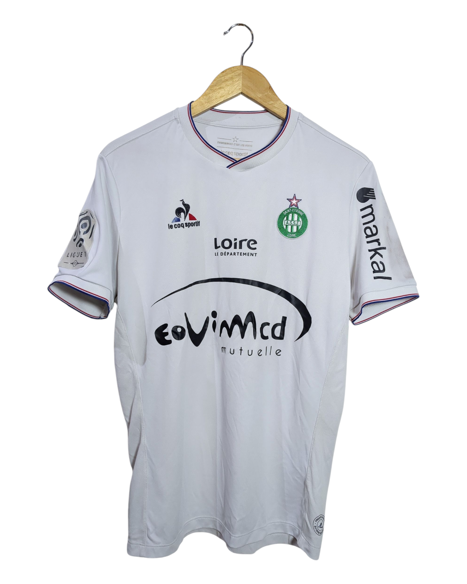 2015-16 Saint Etienne Le Coq Sportif Player Issue Away Shirt #21 Hamouma - (M)