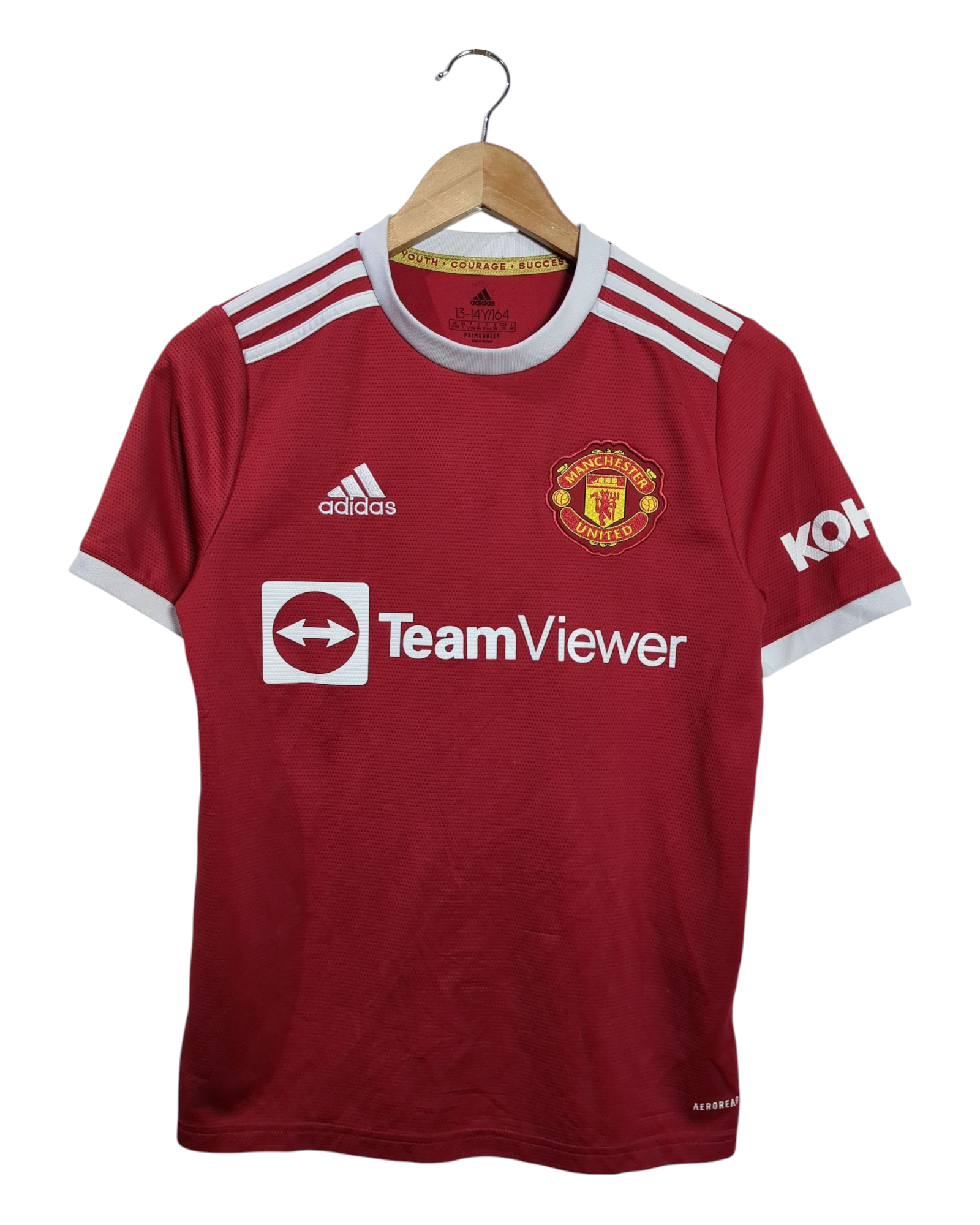 2021-22 Manchester United Adidas Home Shirt #7 Ronaldo - (L.Boys)