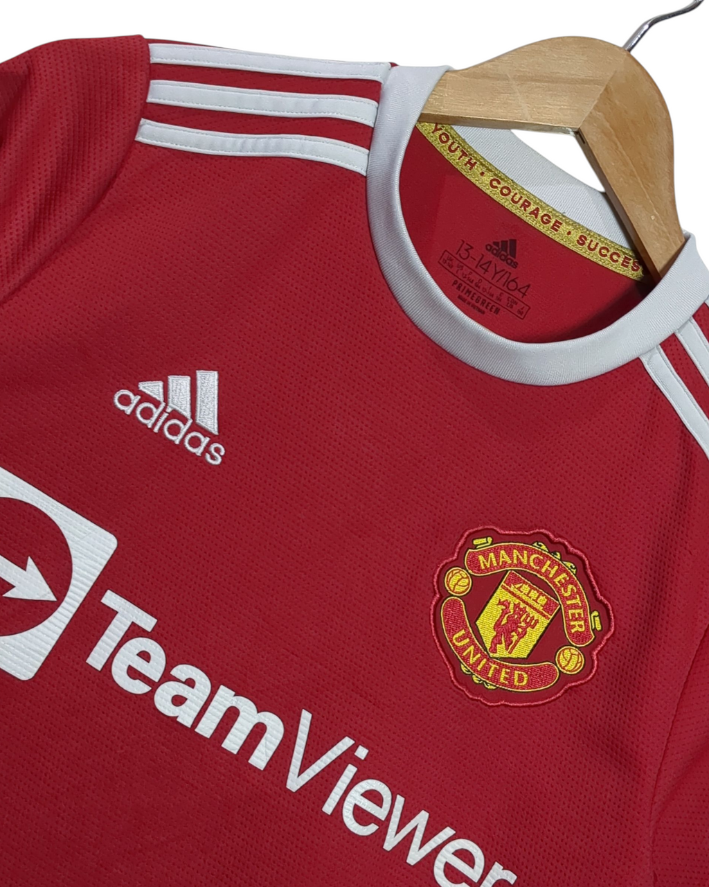 2021-22 Manchester United Adidas Home Shirt #7 Ronaldo - (L.Boys)