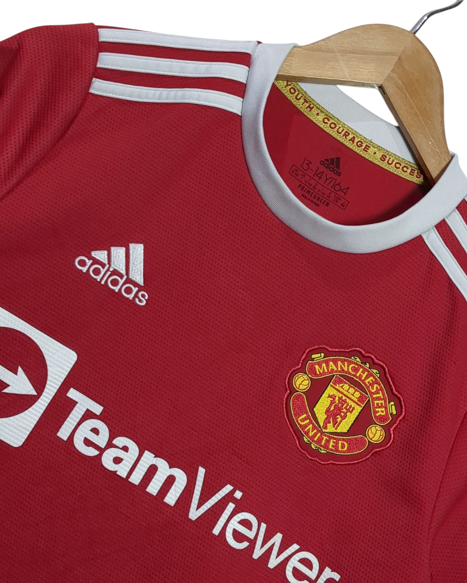 2021-22 Manchester United Adidas Home Shirt #7 Ronaldo - (L.Boys)