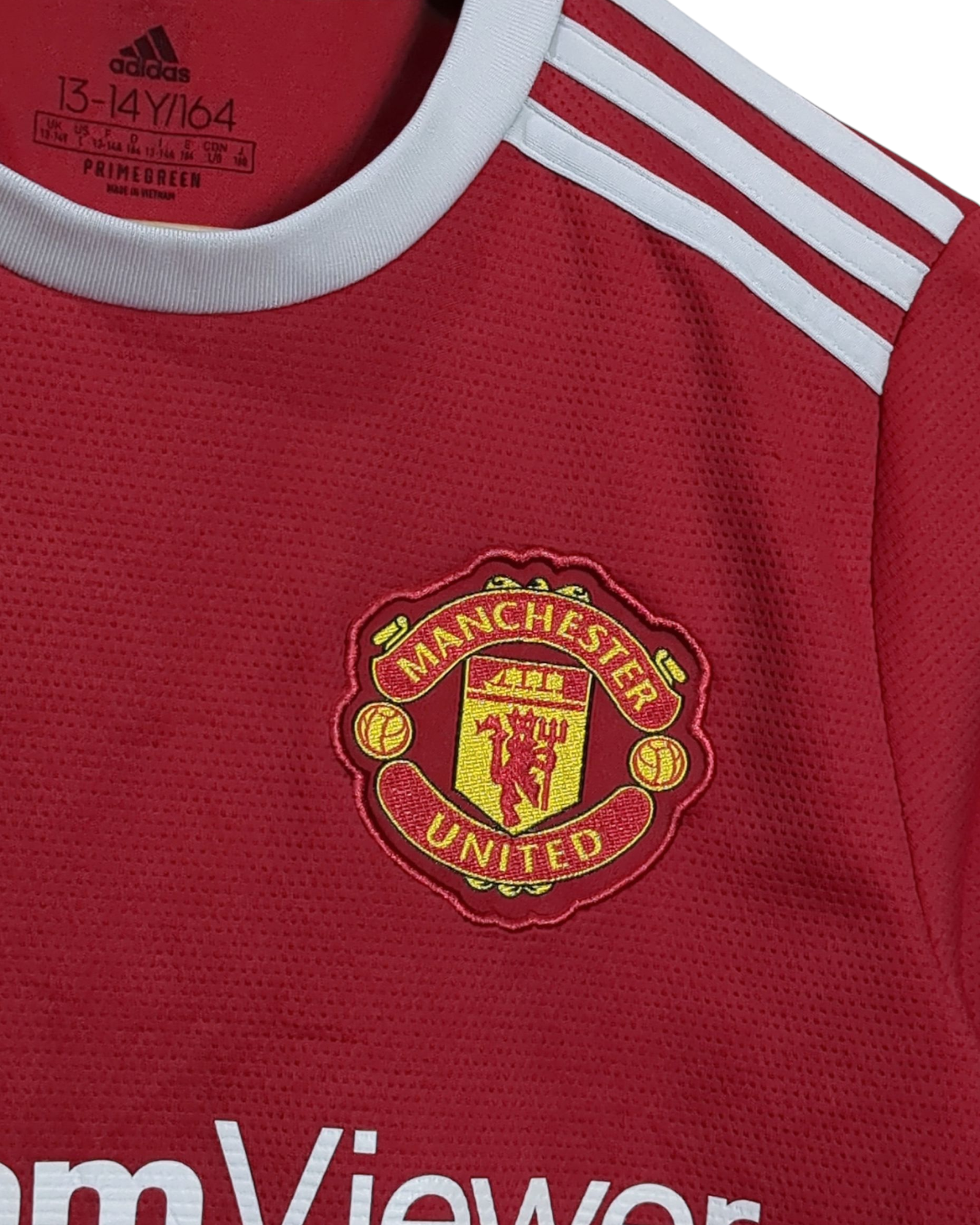 2021-22 Manchester United Adidas Home Shirt #7 Ronaldo - (L.Boys)