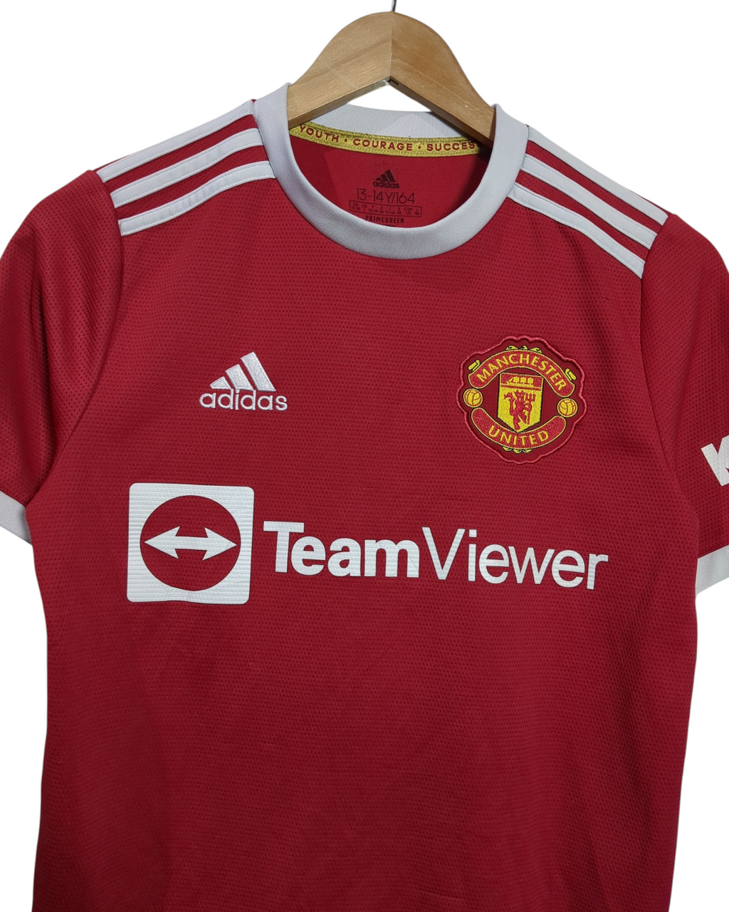 2021-22 Manchester United Adidas Home Shirt #7 Ronaldo - (L.Boys)