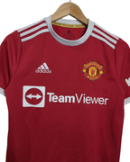 2021-22 Manchester United Adidas Home Shirt #7 Ronaldo - (L.Boys)