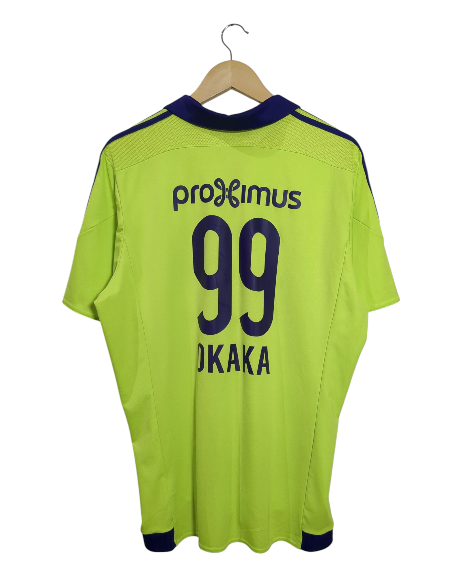 2015-16 Anderlecht Adidas Away Shirt #99 Okaka - (XL)