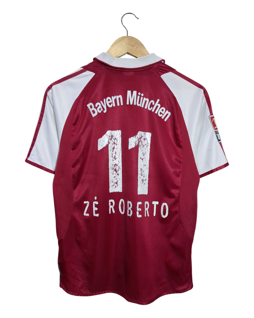 2003-04 Bayern Munich Adidas Home Shirt #11 Ze Roberto - (XL.Boys)