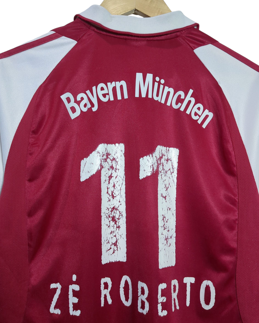 2003-04 Bayern Munich Adidas Home Shirt #11 Ze Roberto - (XL.Boys)
