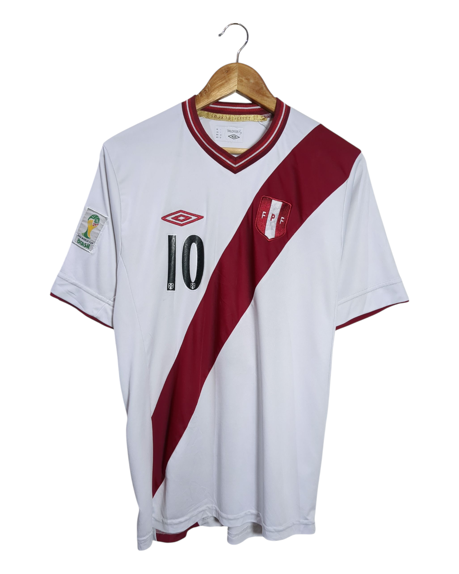 2012-14 Peru Umbro Home Shirt #10 Farfan - (M)