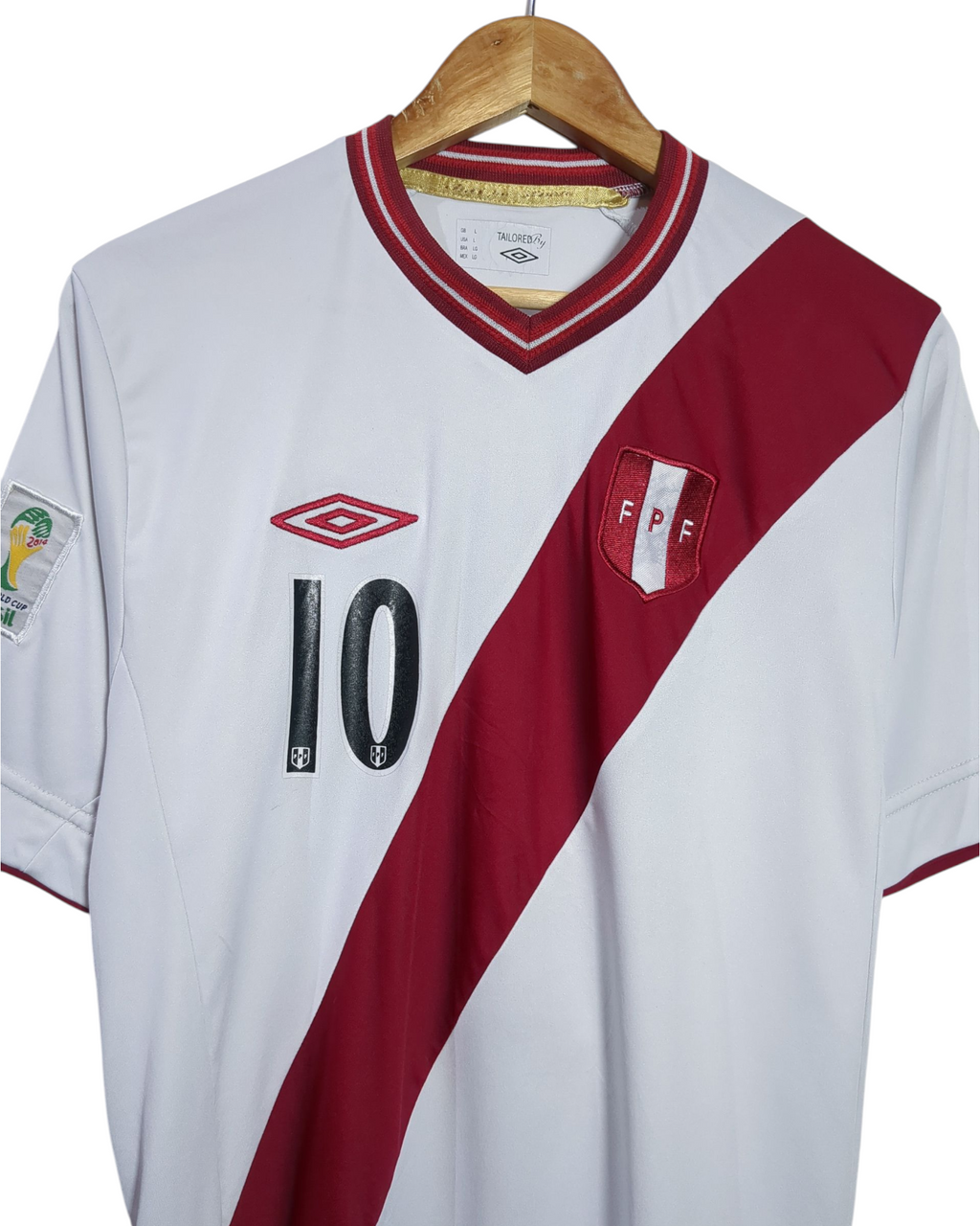 2012-14 Peru Umbro Home Shirt #10 Farfan - (M)