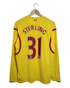 2014-15 Liverpool Warrior Away L/S Shirt #31 Sterling - (M)