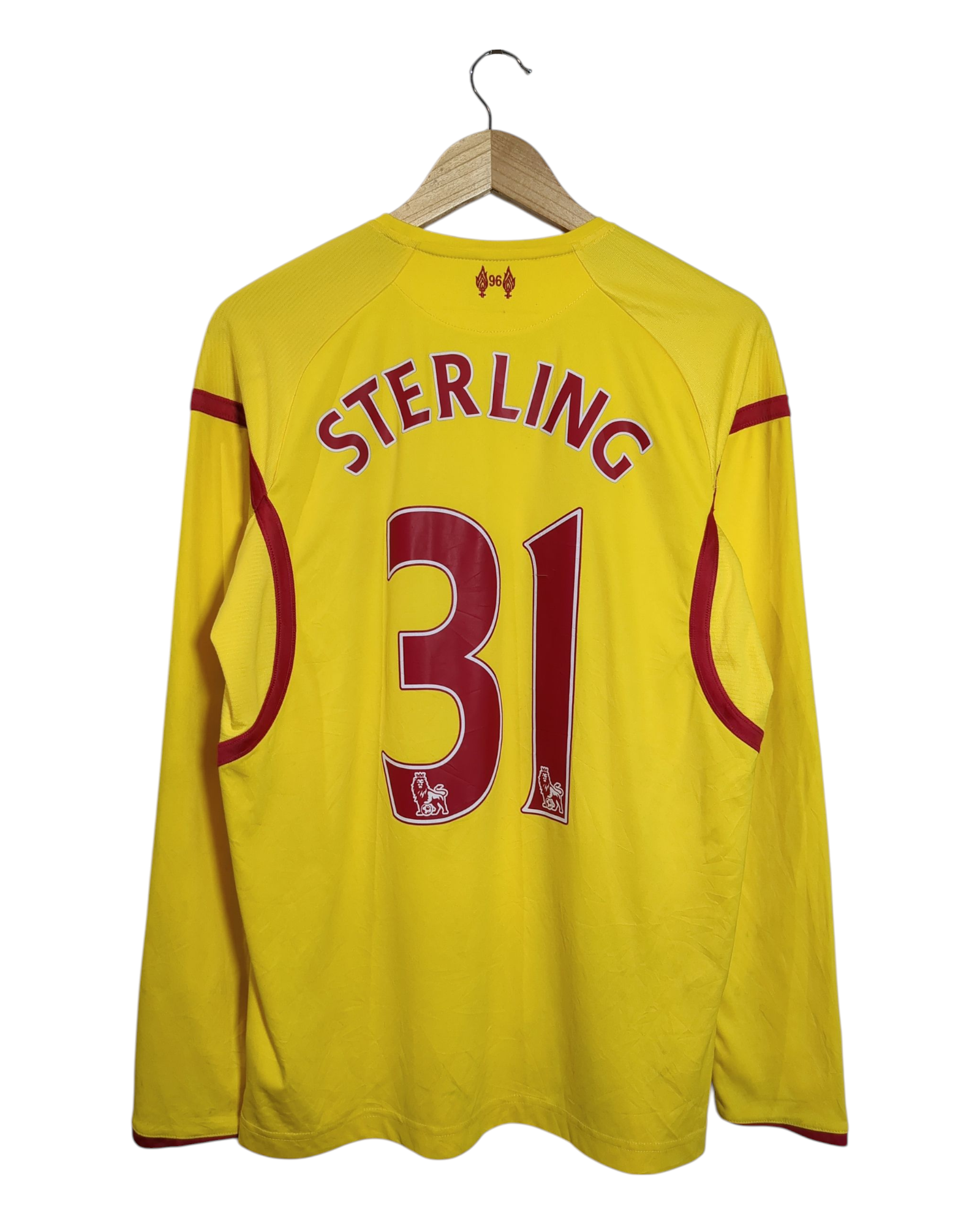 2014-15 Liverpool Warrior Away L/S Shirt #31 Sterling - (M)