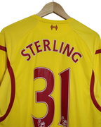 2014-15 Liverpool Warrior Away L/S Shirt #31 Sterling - (M)