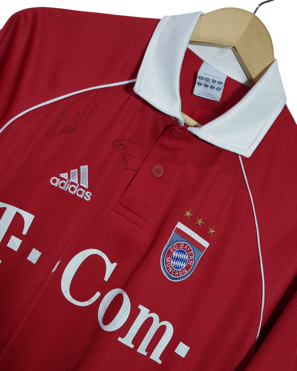 2005-06 Bayern Munich Adidas Signed Home Shirt #24 Santa Cruz - (M)