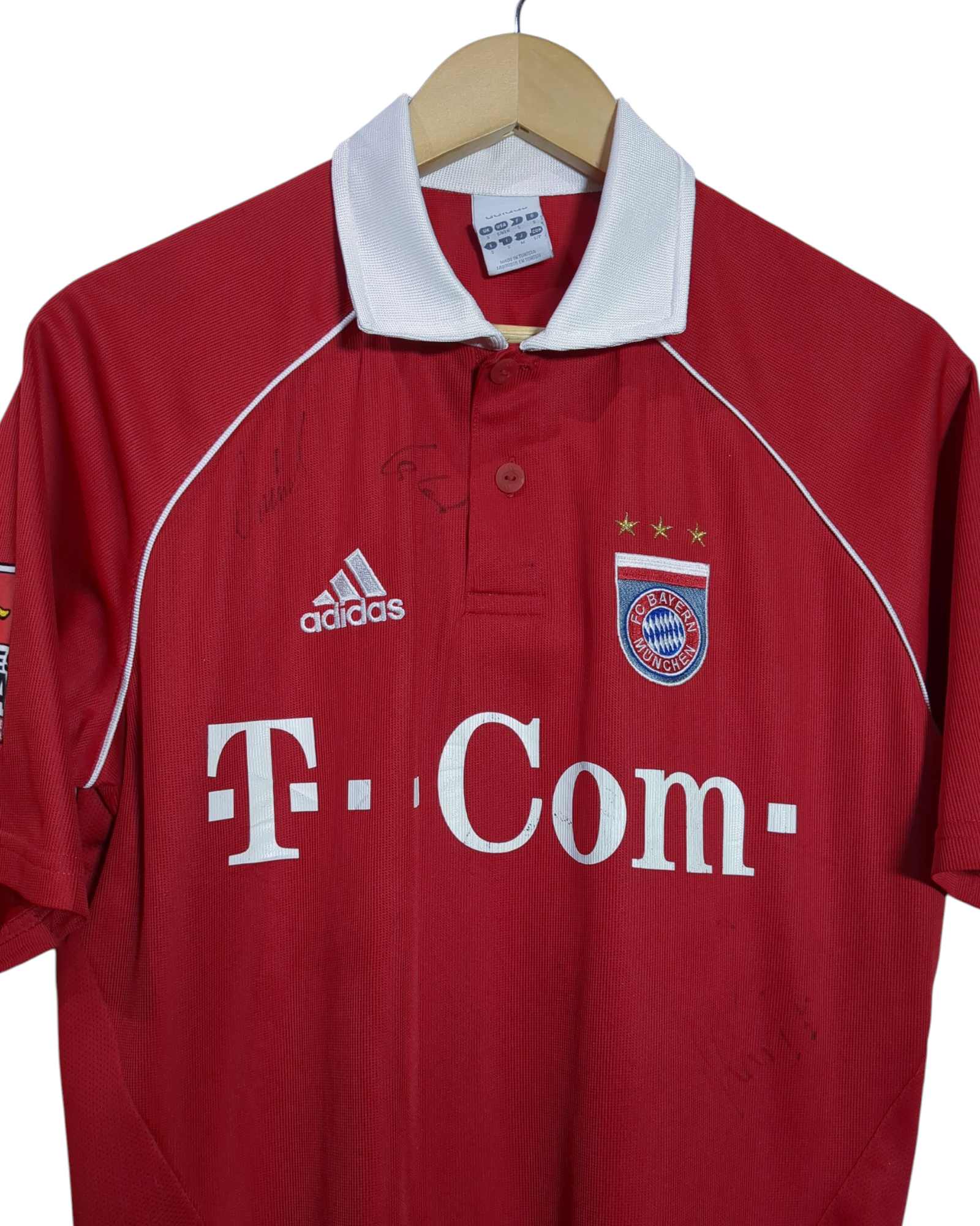 2005-06 Bayern Munich Adidas Signed Home Shirt #24 Santa Cruz - (M)
