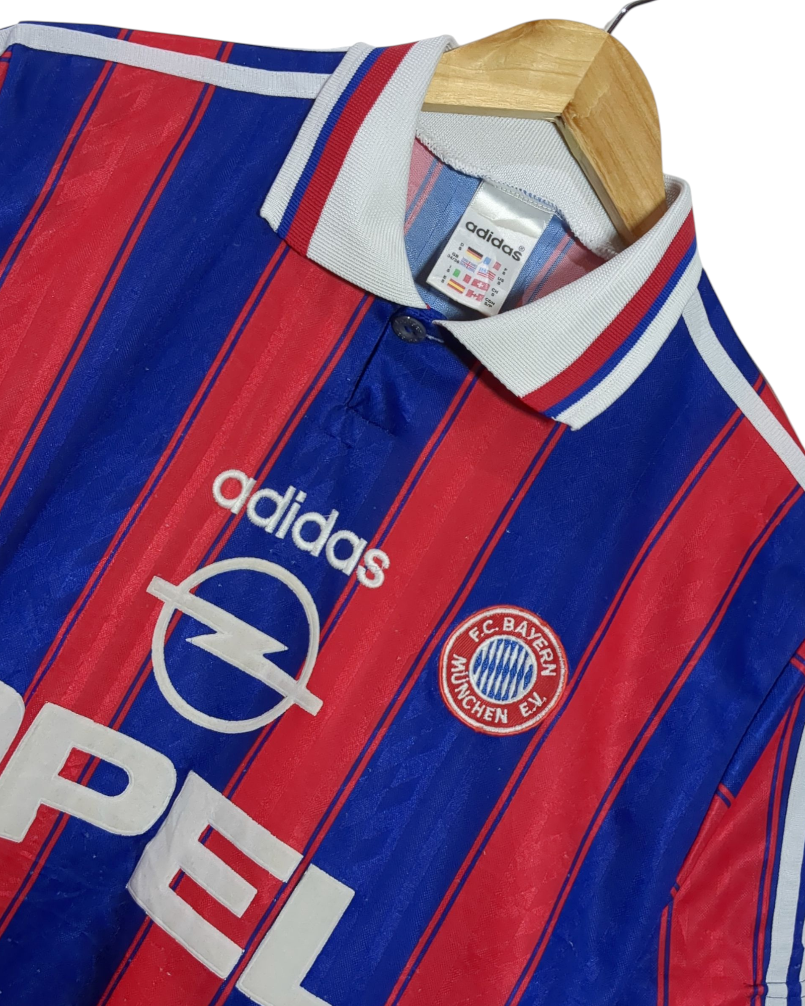 1995-97 Bayern Munich Adidas Home Shirt #10 Matthaus - (M)
