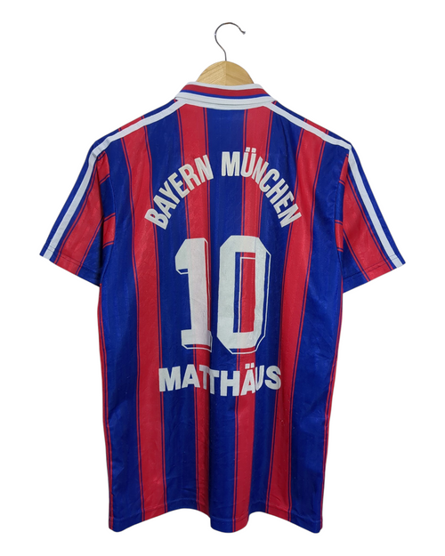1995-97 Bayern Munich Adidas Home Shirt #10 Matthaus - (M)