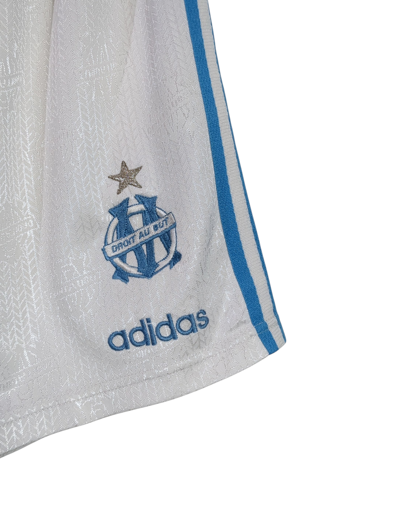 1996-97 Olympique Marseille Adidas Home Shorts - (W26 x L15)