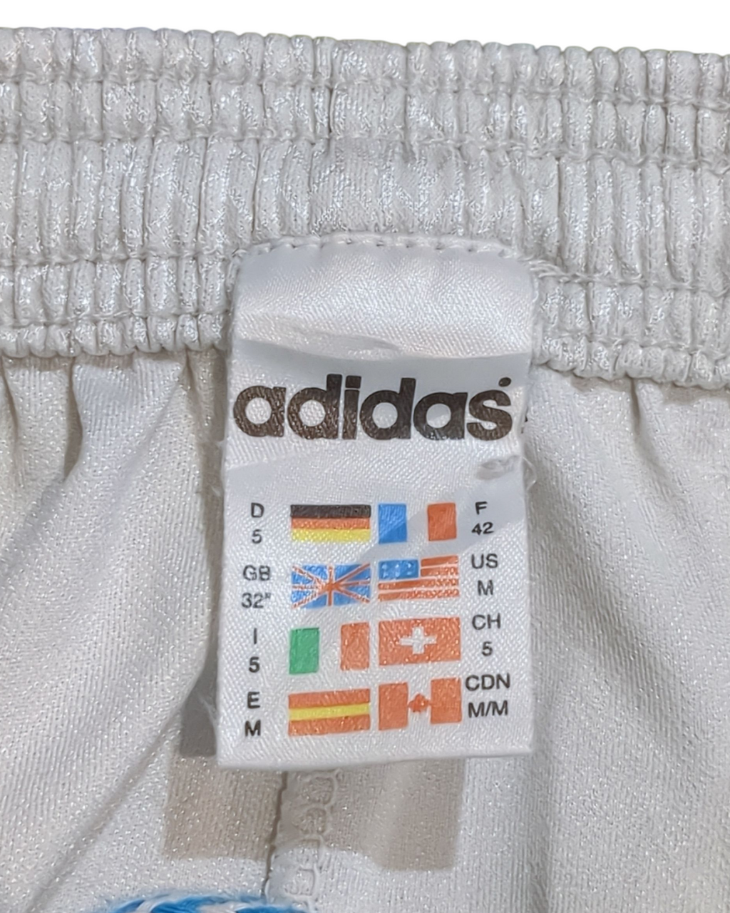1996-97 Olympique Marseille Adidas Home Shorts - (W26 x L15)