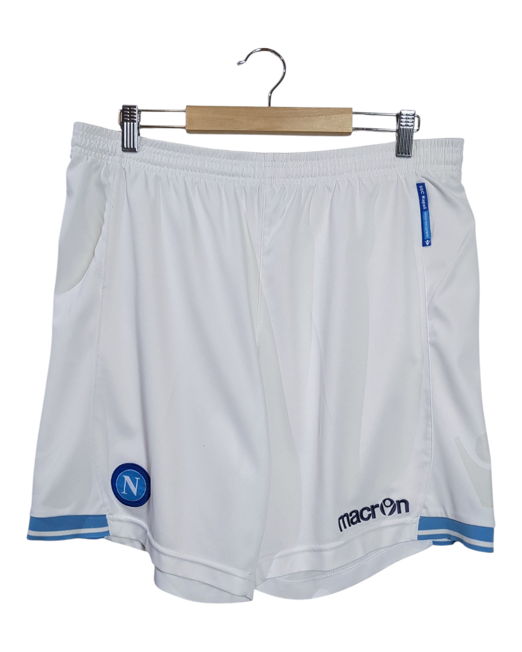 2011-12 Napoli Macron Home Shorts - (W32 x L17)