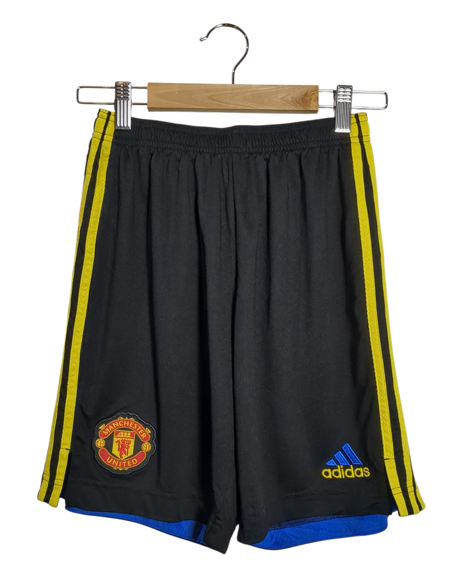 2021-22 Manchester United Adidas Third Shorts - (W24 x L16)