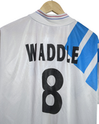 2002 Olympique Marseille Adidas 1992-93 Retro Home Shirt #8 Waddle - (XL)