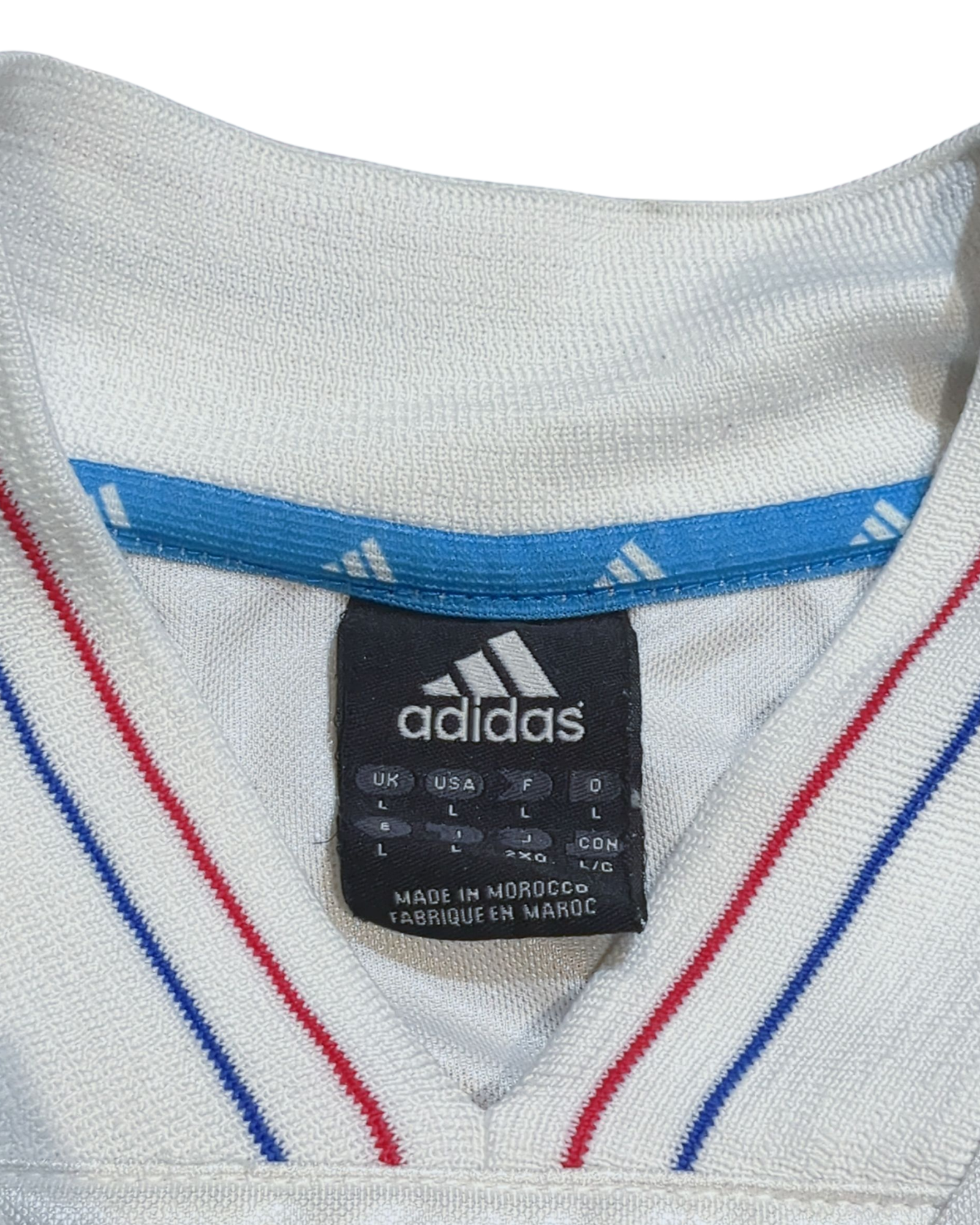 2002 Olympique Marseille Adidas 1992-93 Retro Home Shirt #8 Waddle - (XL)