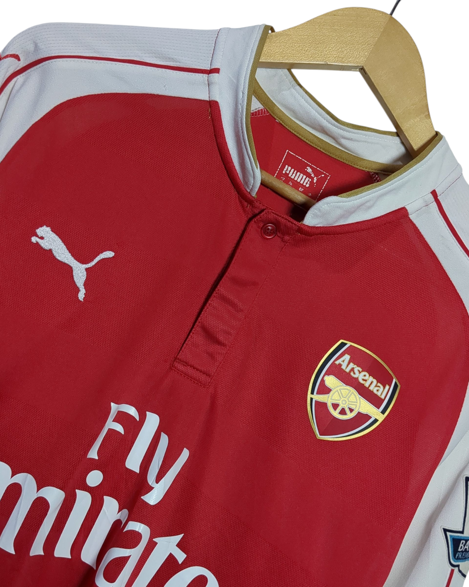 2015-16 Arsenal Puma Home L/S Shirt #17 Sanchez - (M)