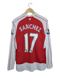 2015-16 Arsenal Puma Home L/S Shirt #17 Sanchez - (M)