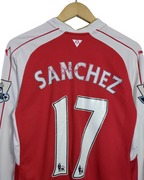 2015-16 Arsenal Puma Home L/S Shirt #17 Sanchez - (M)