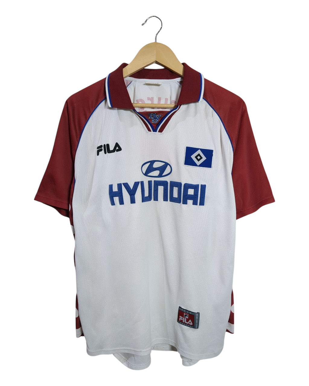 1999-00 Hamburg Fila Signed Home Shirt - (L)