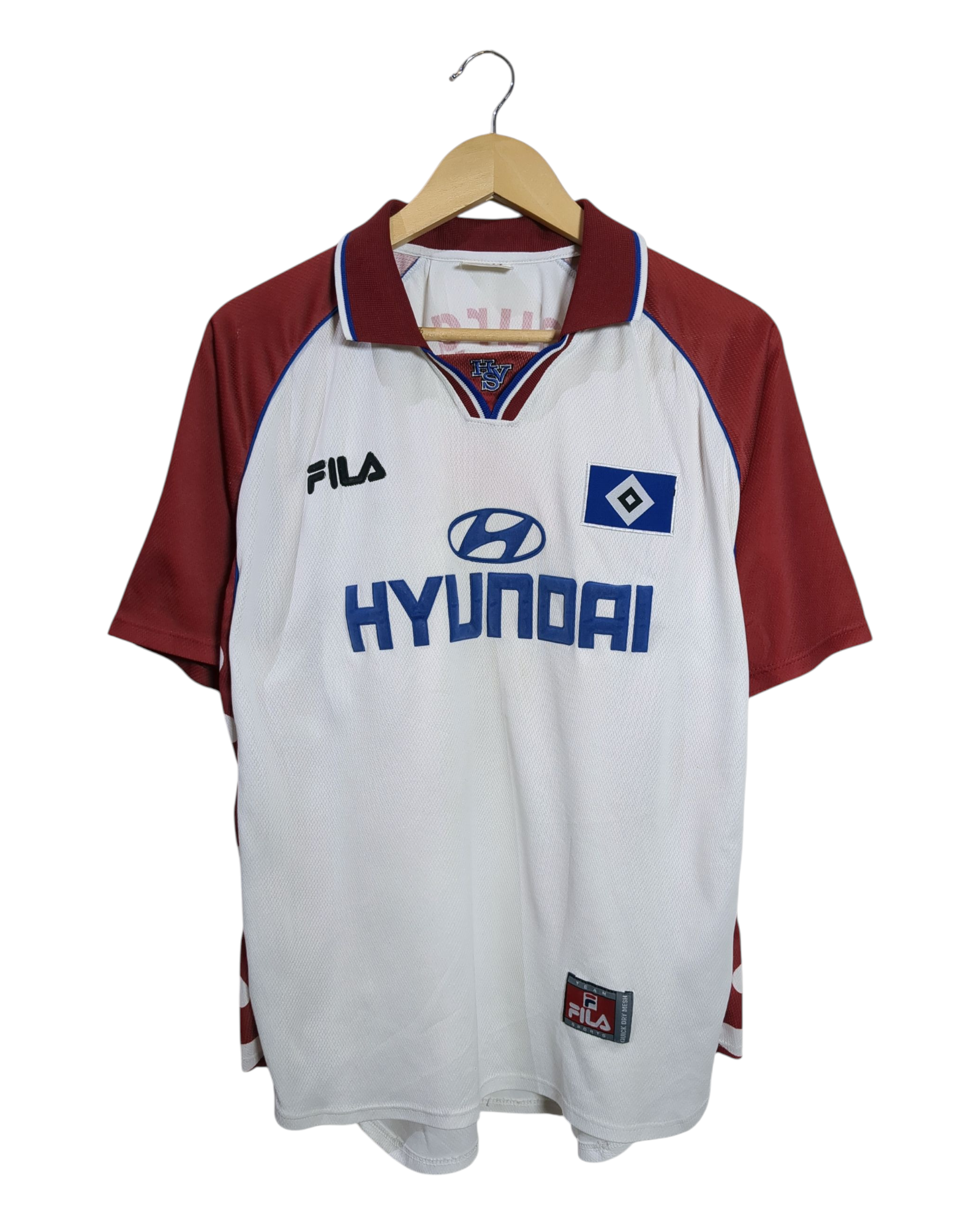 1999-00 Hamburg Fila Signed Home Shirt - (L)