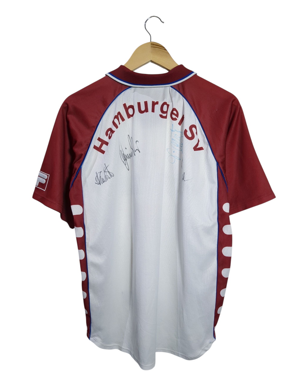 1999-00 Hamburg Fila Signed Home Shirt - (L)