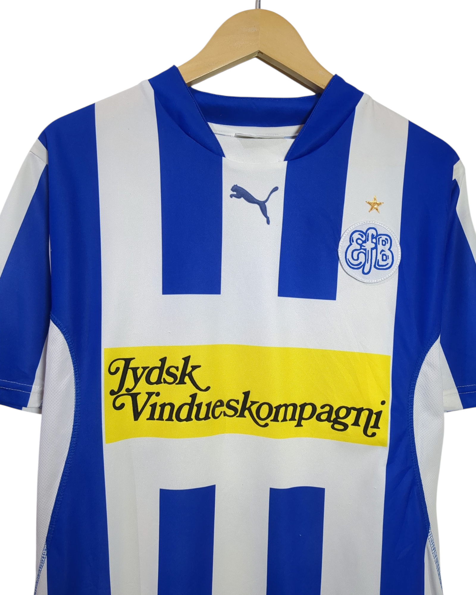2003-04 Esbjerg Puma Signed Home Shirt #15 Kristiansen - (L)