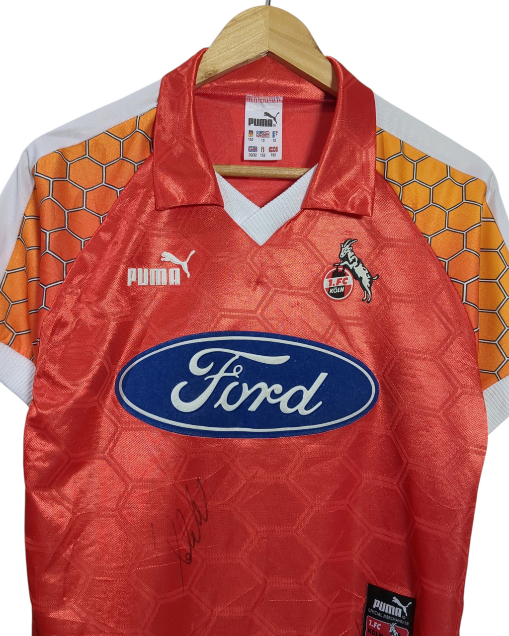 1997-98 FC Koln Puma Signed Home Shirt - (L.Boys)