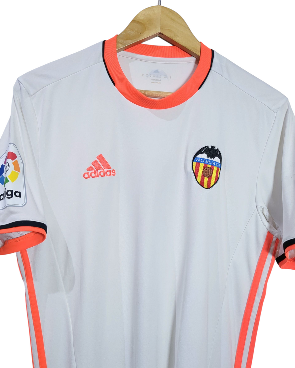 2016-17 Valencia Adidas Home Shirt #7 M.Suarez - (M)