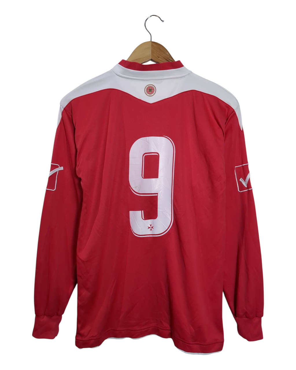 2012-14 Malta Givova Match Issue Home L/S Shirt #9 - (S)