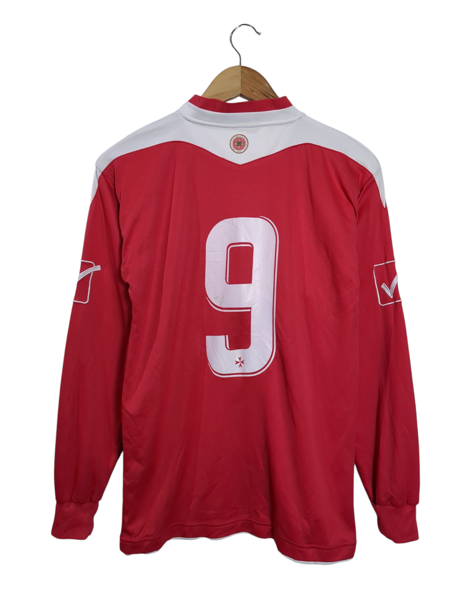 2012-14 Malta Givova Match Issue Home L/S Shirt #9 - (S)