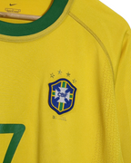 2000-02 Brazil Nike Home L/S Shirt #7 - (L)