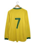 2000-02 Brazil Nike Home L/S Shirt #7 - (L)